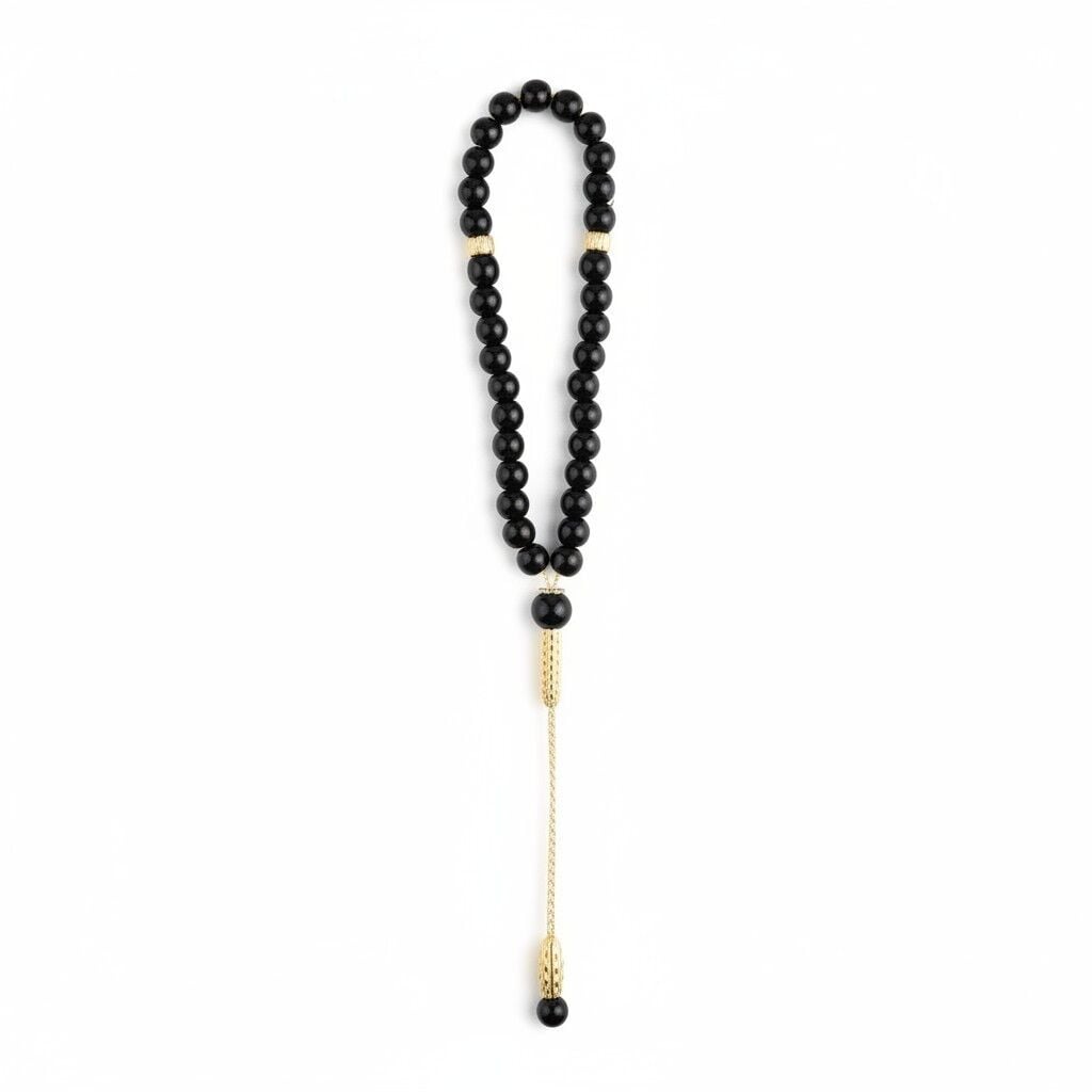 Bileklik Tespih Premium Serisi (Parlak Oniks) 6mm