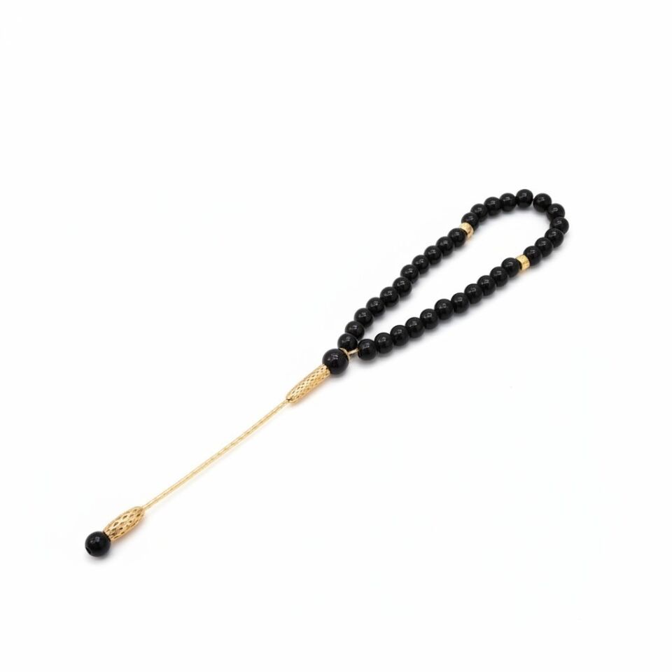 Bileklik Tespih Premium Serisi (Parlak Oniks) 6mm