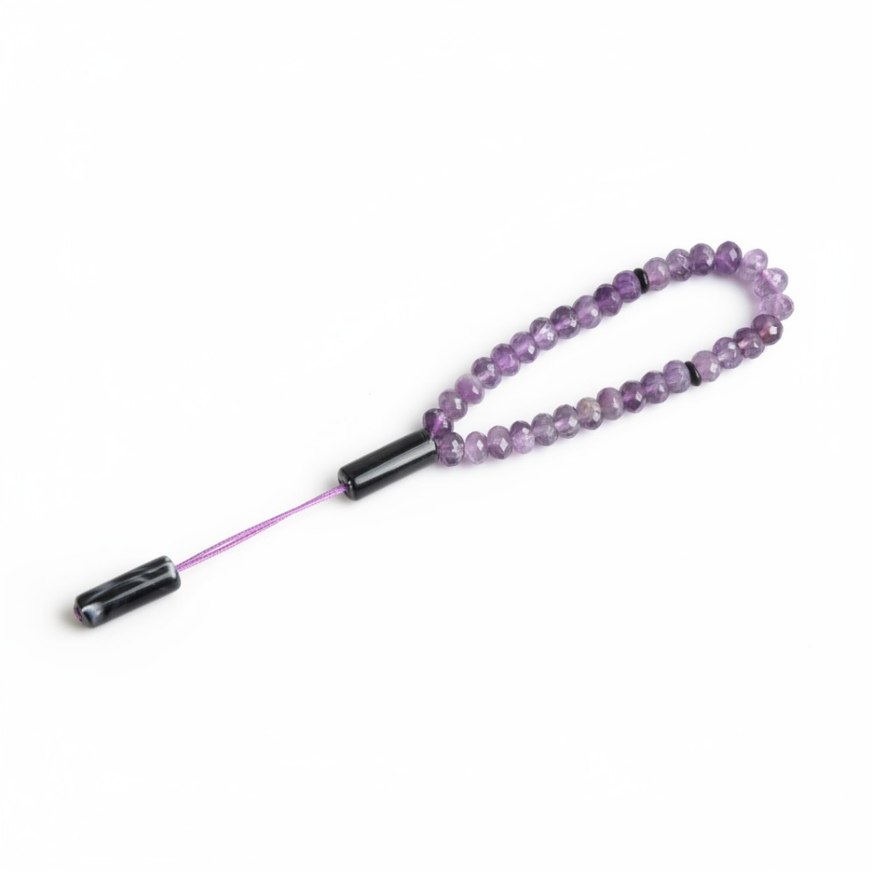 Bileklik Tespih Premium Serisi (Ametist) 8*5 mm Sİ