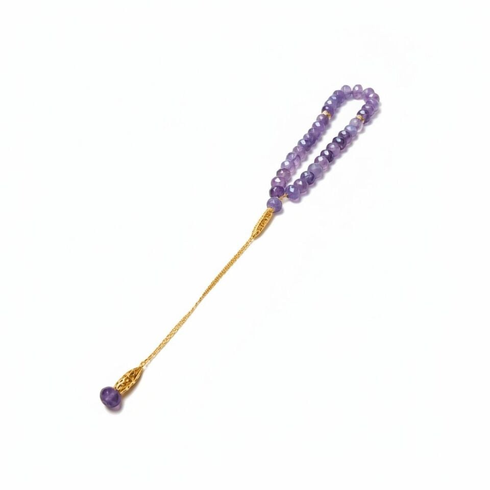 Bileklik Tespih Premium Serisi (Ametist) 8*5 mm