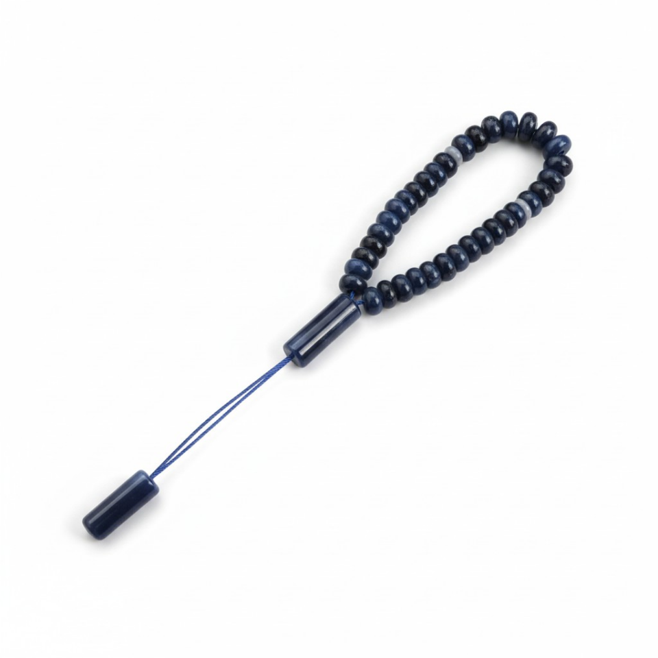 Bileklik Tespih Premium Serisi (Lacivert Ceyt) 8*5 mm Lİ