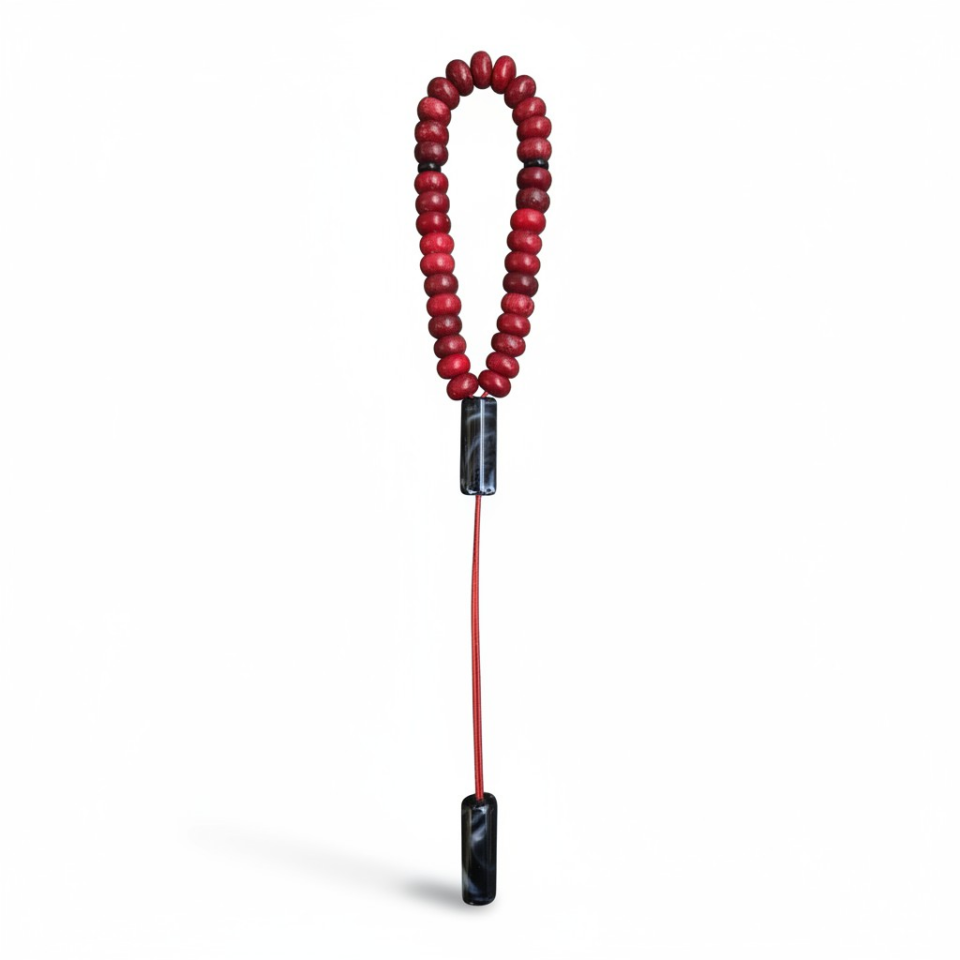 Bileklik Tespih Premium Serisi (Kızıl Akik) 8*5 mm Sİ