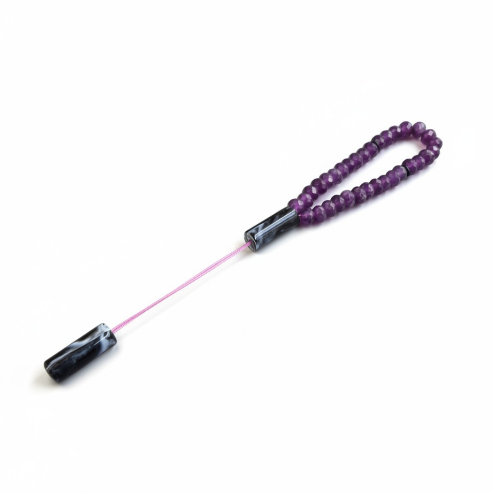Bileklik Tespih Premium Serisi (Mor Ceyt) 8*5 mm Sİ