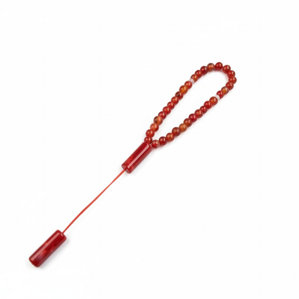 Bileklik Tespih Premium Serisi (Karnelyan Ceyt) 6 mm Kİ
