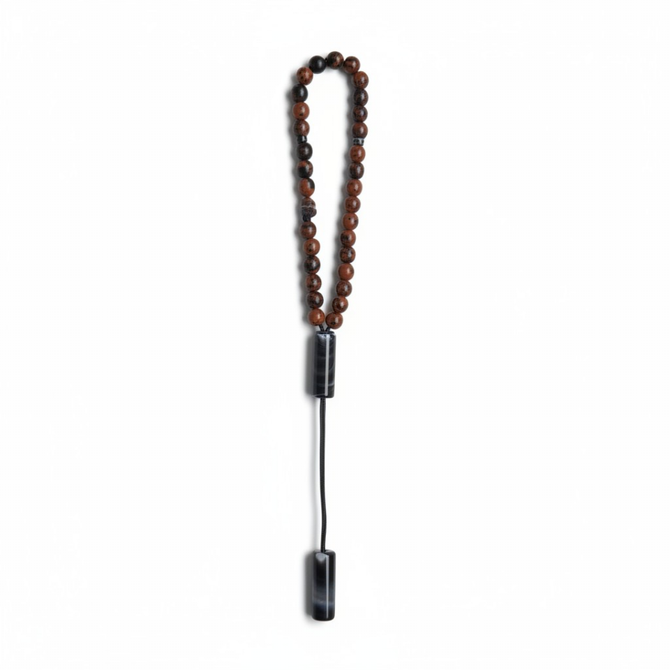 Bileklik Tespih Premium Serisi (Kızıl Obsidyen) 6 mm Sİ
