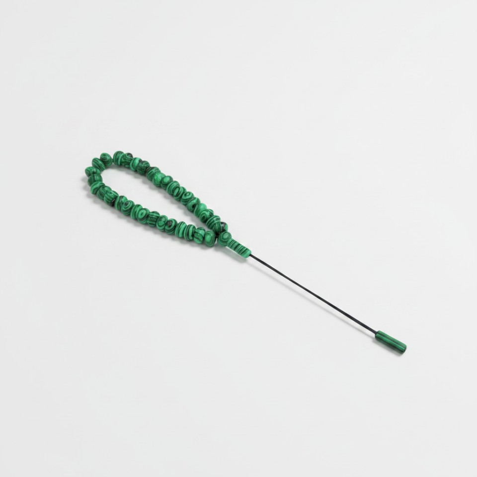 Bileklik Tespih Premium Serisi (Malakit) 8*5 mm Yİ