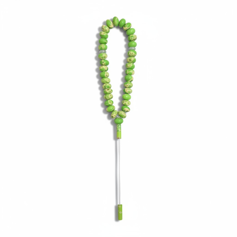 Bileklik Tespih Premium Serisi (Yeşil Varasit) 8*5 mm Yİ