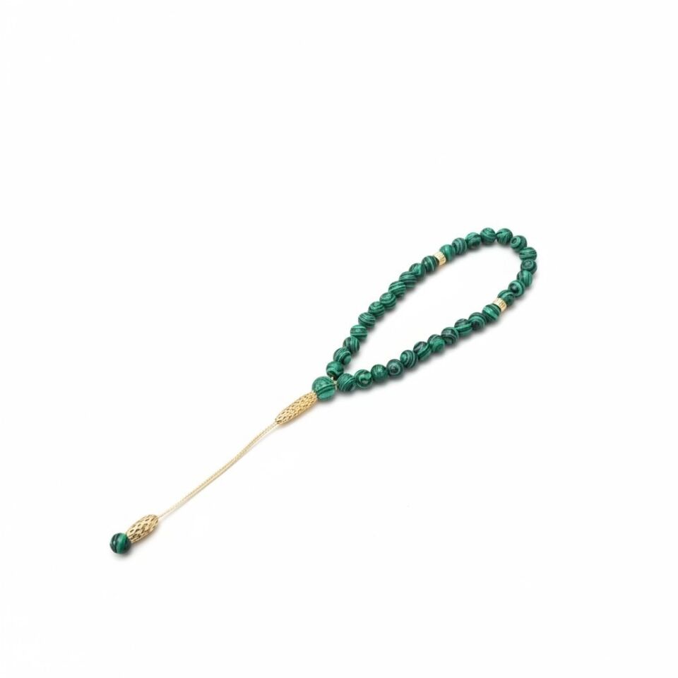 Bileklik Tespih Premium Serisi (Malakit) 6 mm