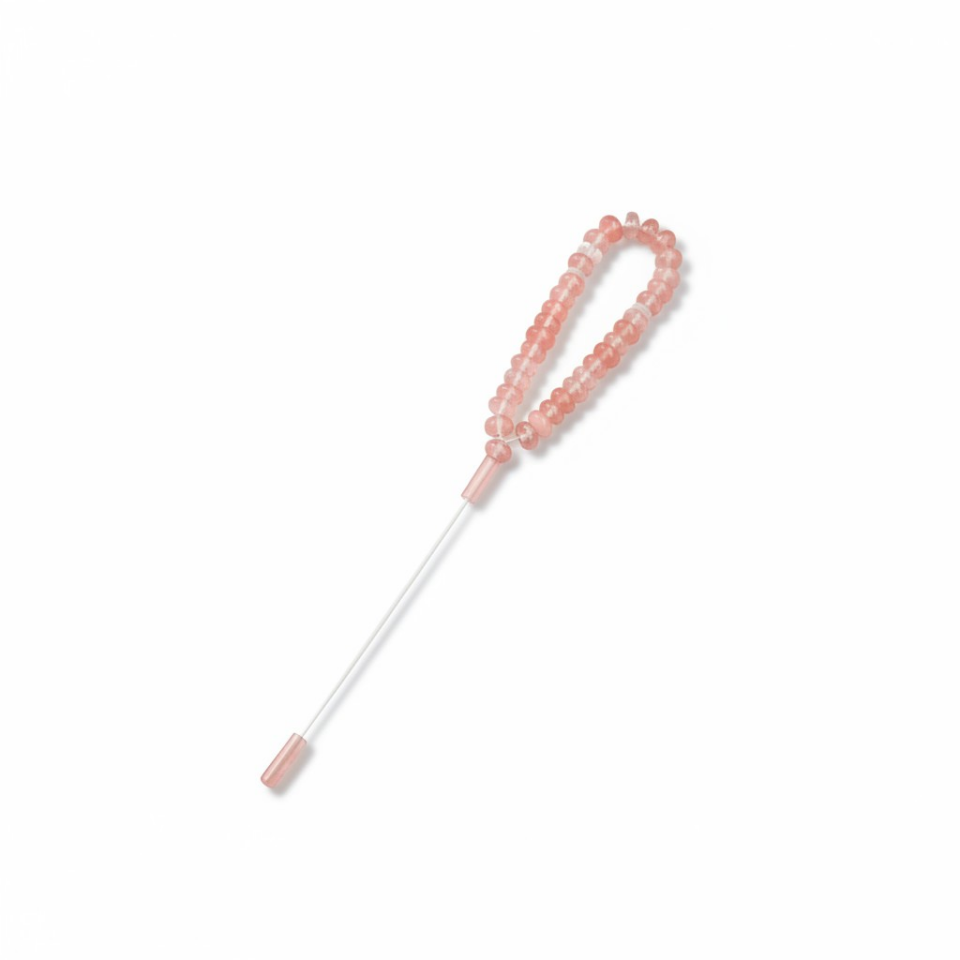 Bileklik Tespih Premium Serisi (Gül Kurusu Ceyt) 8*5 mm
