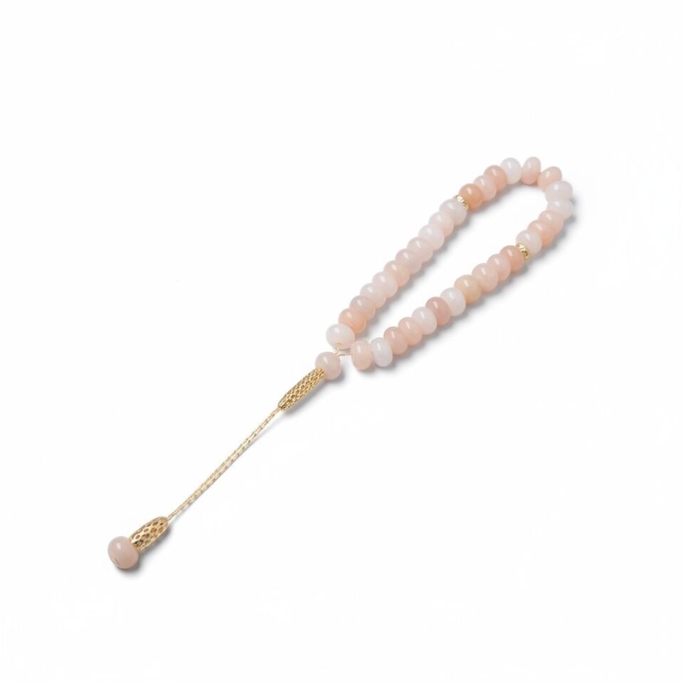 Bileklik Tespih Premium Serisi (Krem Ceyt) 8*5 mm