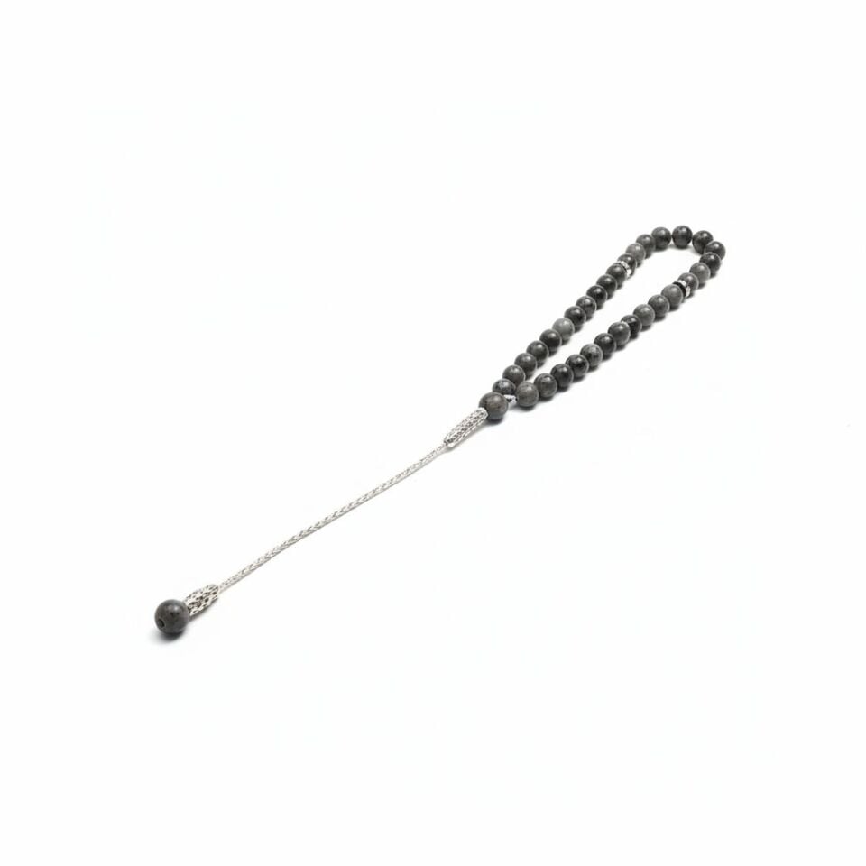 Bileklik Tespih Premium Serisi (Spektrolit) 6mm Gri Zincir