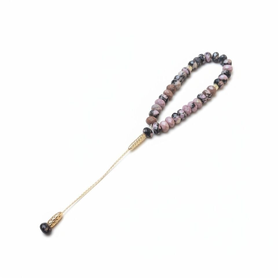 Bileklik Tespih Premium Serisi (Rodonit) 8*5 mm