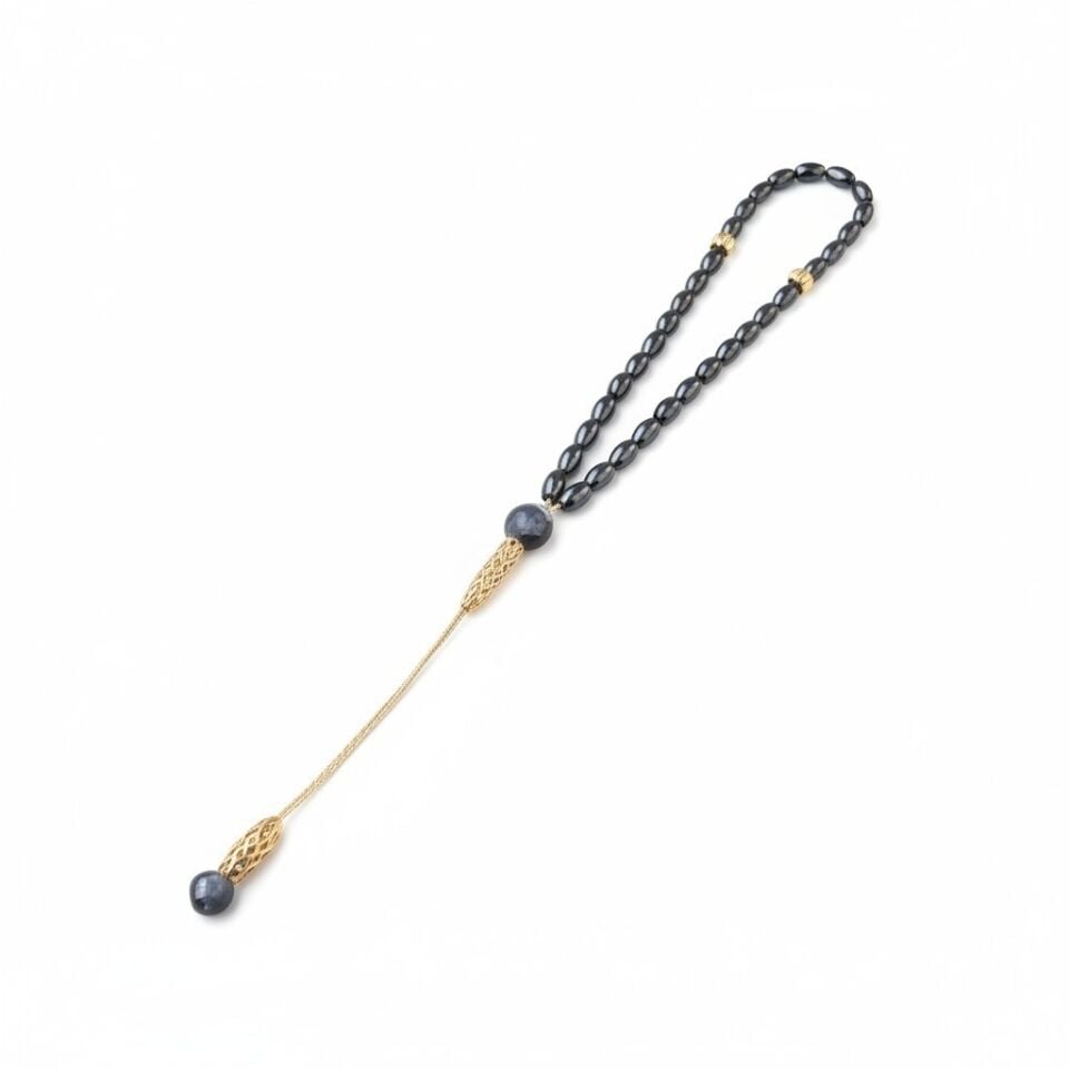 Bileklik Tespih Premium Serisi (Hematit Arpa) 6 mm